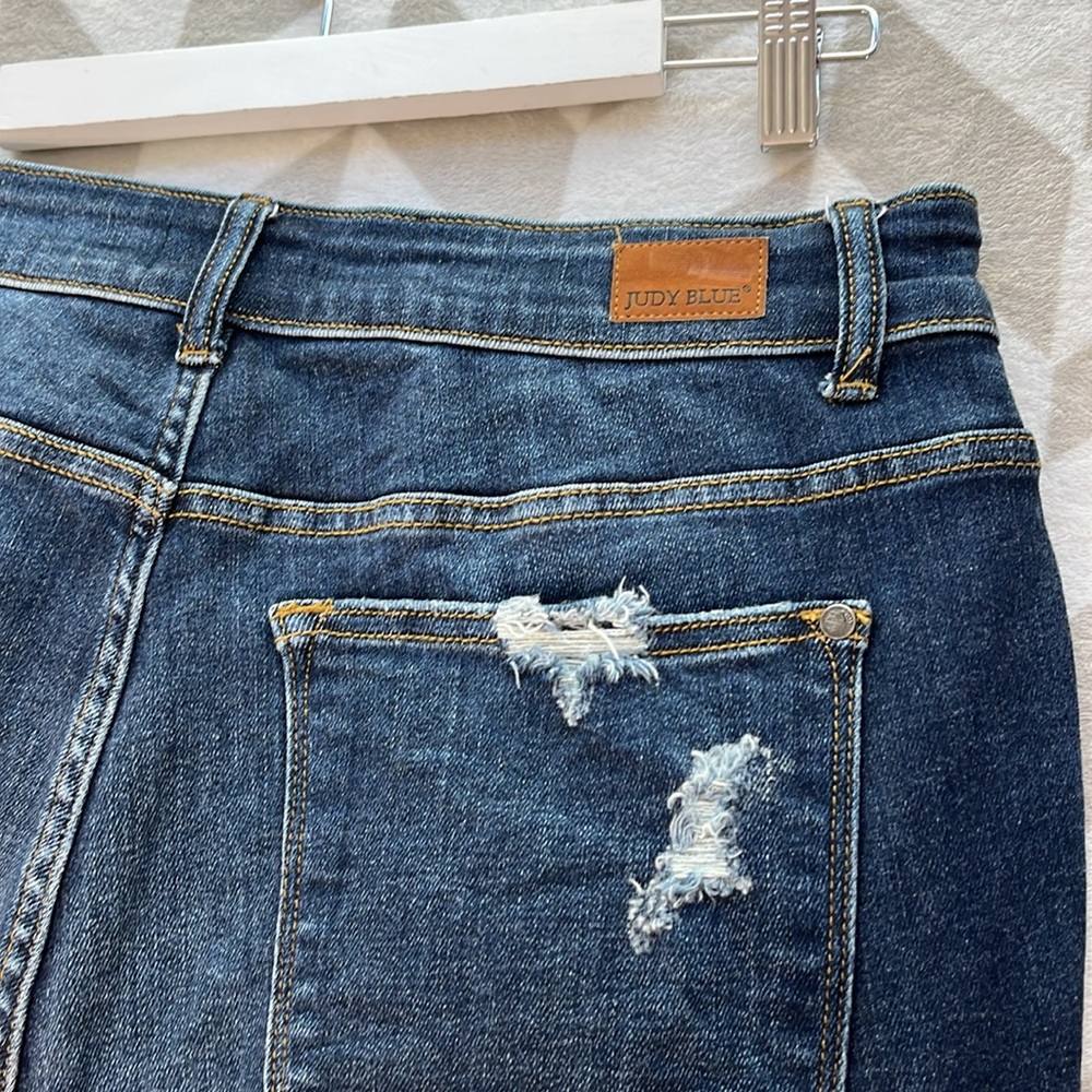 Judy Blue High Waist Distressed Skinny Jeans size 14W - Picture 6 of 9